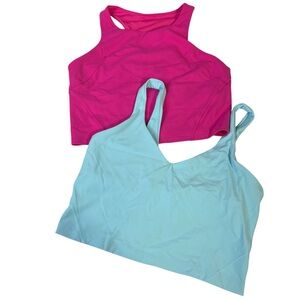 2tops! Sz 10 Lululemon Invigorate Training Tank Top Pink Lululemon Align Tank